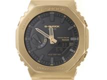 CASIO　カシオ　時計　G-SHOCK　FULL-METAL　GM-B2100GD-9AJF　イエローゴールドカラー　デジタル／アナログ　ステンレススチール/コーティング　タフソーラー　メンズ