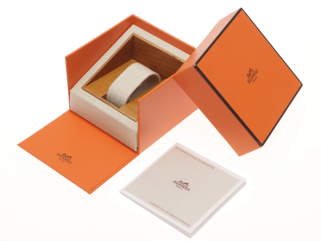 HERMES エルメス メドール ゴールドメッキ/レザー ME1.201 ホワイト  