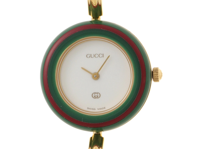 GUCCI グッチ 腕時計 チェンジベゼル 11/12 ゴールドプレート