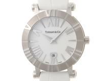 TIFFANY＆CO ティファニー 腕時計 アトラス ハートデイト Z1301.11.11A20A71A ステンレス/セラミック/革 ホワイト文字盤 クォーツ【472】SJ