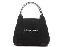 BALENCIAGA　バレンシアガ　ネイビーカバスXS ブラック　キャンバス/レザー【471】I