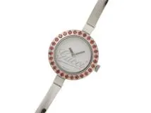 GUCCI グッチ 腕時計 105 ガーネットベゼル 105/YA105535 ステンレススチール シルバー文字盤 クオーツ【472】MN  2148103846915