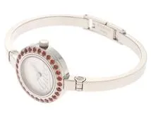 GUCCI グッチ 腕時計 105 ガーネットベゼル 105/YA105535 ステンレススチール シルバー文字盤 クオーツ【472】MN  2148103846915