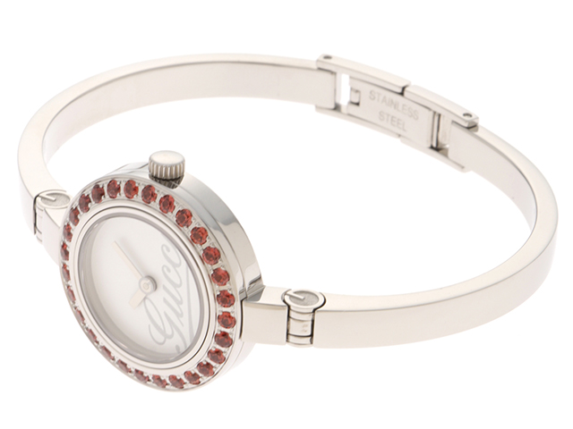 GUCCI グッチ 腕時計 105 ガーネットベゼル 105/YA105535
