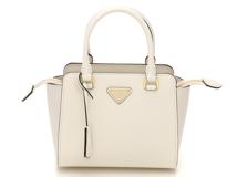 PRADA　プラダ　２wayバッグ　ホワイト　サフィアーノ　1BA380　2148103847097　【中古】【大黒屋】【200】