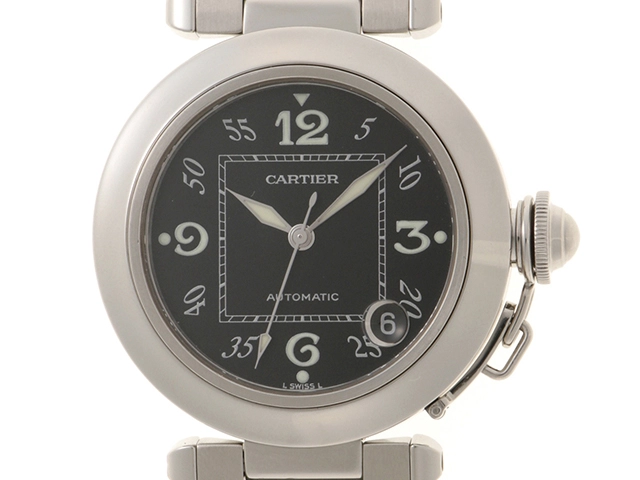 Cartier カルティエ パシャC W31043M7 SS ステンレススチール ブラック文字盤 オートマチック 【460】 2148103848445