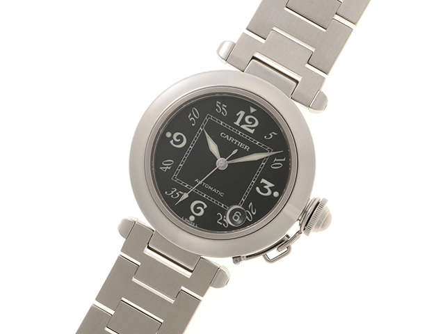 Cartier カルティエ パシャC W31043M7 SS ステンレススチール ブラック文字盤 オートマチック 【460】 2148103848445