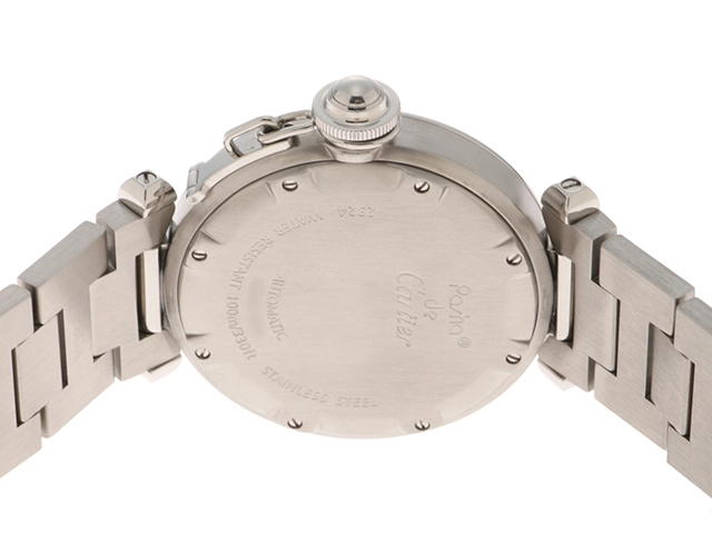 Cartier カルティエ パシャC W31043M7 SS ステンレススチール ブラック文字盤 オートマチック 【460】 2148103848445