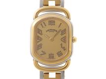 HERMES　エルメス　ラリー　RA1.240　GP/SS　女性用クオーツ時計【473】
