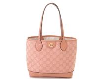 GUCCI　グッチ　オフィディア　ＧＧスモールトートバッグ　ピンク　キャンバス／レザー　【472】YN