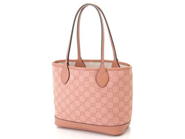GUCCI　グッチ　オフィディア　ＧＧスモールトートバッグ　ピンク　キャンバス／レザー　【472】YN
