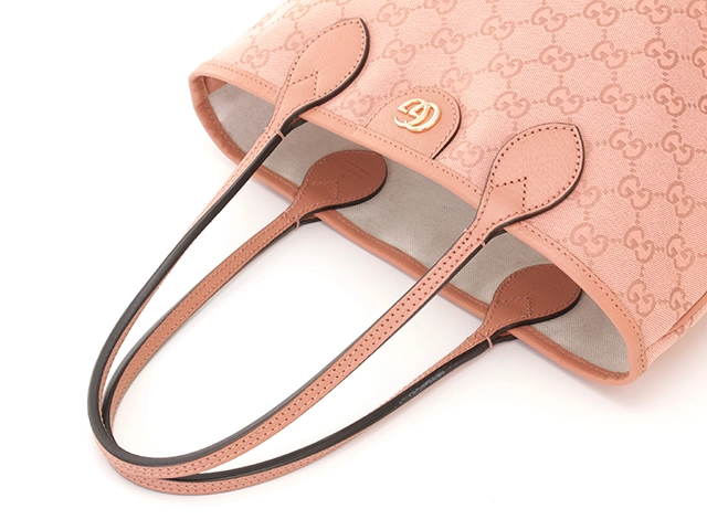 GUCCI　グッチ　オフィディア　ＧＧスモールトートバッグ　ピンク　キャンバス／レザー　【472】YN