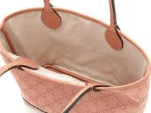 GUCCI　グッチ　オフィディア　ＧＧスモールトートバッグ　ピンク　キャンバス／レザー　【472】YN