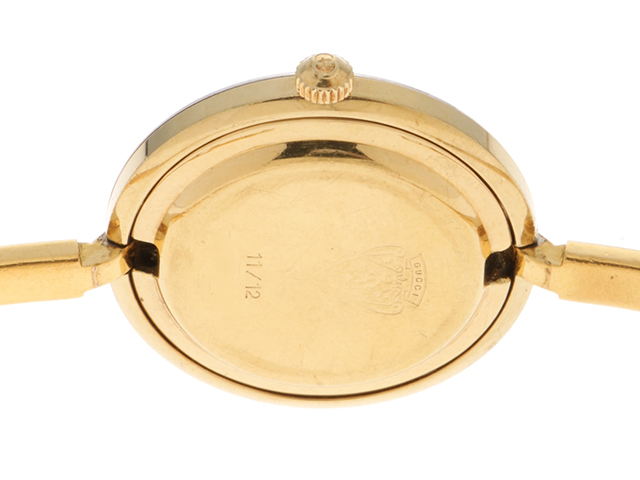 【美品】グッチ♡チェンジベゼル　稼動品　ゴールド　11色 GUCCI 時計 チェンジベゼル 11色 ゴールド グッチ（4美品GUCCI