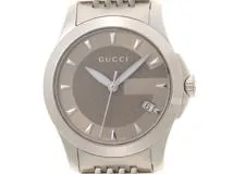 GUCCI グッチ 腕時計 Gタイムレス グレー SS 126.5 クオーツ