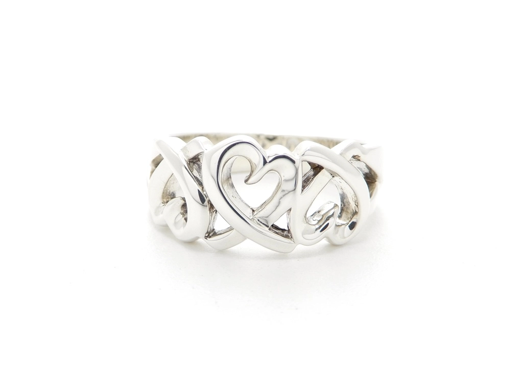 TIFFANY&CO ティファニー トリプルラヴィングハートリング