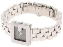 GUCCI グッチ Gウォッチ 3600L SS ステンレススチール ブラック文字盤  