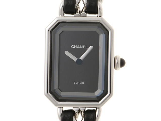 CHANEL シャネル プルミエールM H0451 ステンレス/カワ SS/革