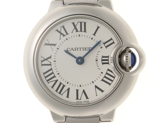 Cartier カルティエ バロンブルー W69010Z4 シルバー SS レディース  