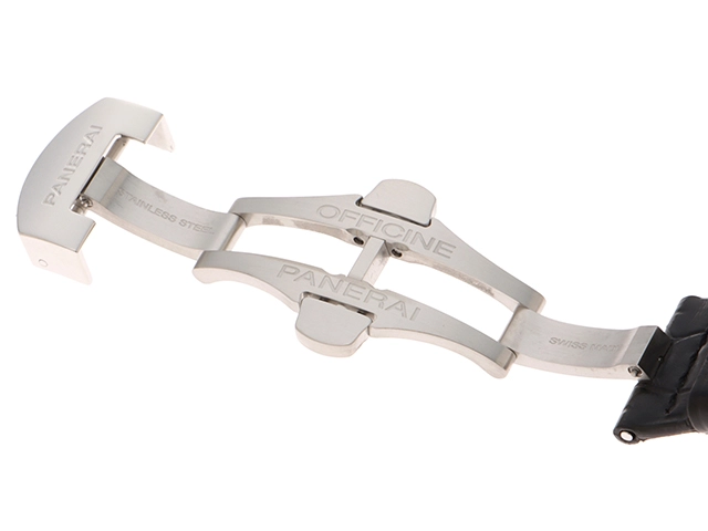 PANERAI 　パネライ 　 ルミノール パワーリザーブ 　 ブラック文字盤 　　SS/クロコダイルレザー 　自動巻き 　PAM00090/OP6762　　メンズ　　【436】　　2148103850202