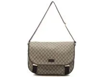 GUCCI グッチ GGスプリーム ショルダーバッグ ベージュ／ダーク