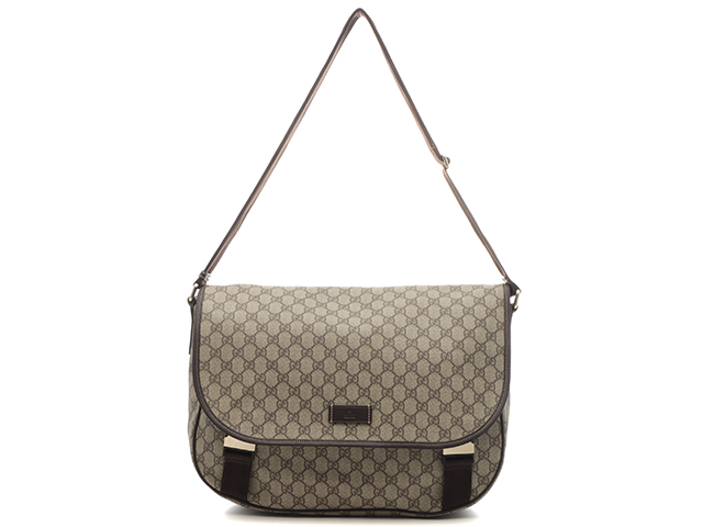 GUCCI ショルダーバッグ サコッシュ シマレザー GG ダークブラウン 楽天市場】【バッグ】GUCCI グッチ グッチシマ GG ショルダー