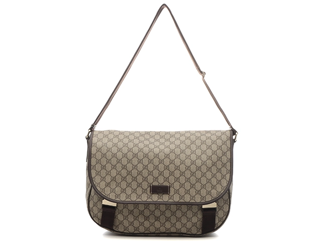 GUCCI グッチ GGスプリーム ショルダーバッグ ベージュ／ダーク