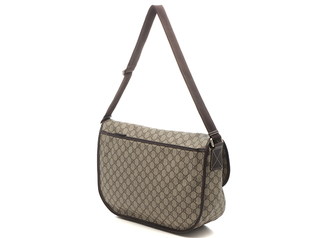 GUCCI グッチ GGスプリーム ショルダーバッグ ベージュ／ダーク