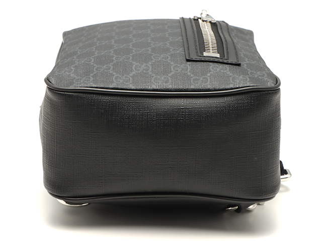 GUCCI グッチ ボディバッグ GGスプリーム スリングバッグ ブラック PVC