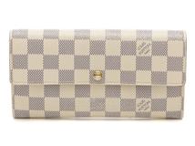 LOUIS VUITTON ルイヴィトン ポルトフォイユ・サラ ダミエ・アズール　N61735　【431】2148103851360