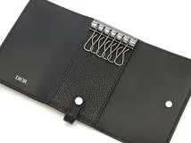 DIOR　ディオール　日本限定　6連キーケース　ＣＤ　Ｉｃｏｎ　ブラック／ＳＶ　カーフ【431】2148103851438
