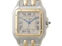 Cartier　カルティエ　パンテールMM　2ロウ　83083242　Ｋ18イエローゴールド/ステンレス　女性用クオーツ時計【473】