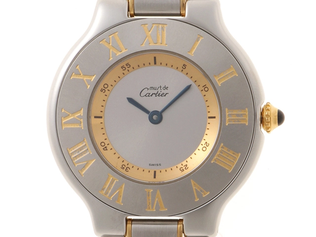 【保証書付】 レディース カルティエ Cartier クオーツ ヴァン マスト21 腕時計