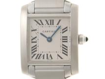 Cartier　カルティエ　W51008Q3　タンクフランセーズSM　ステンレススチール　クォーツ　レディース　腕時計　C