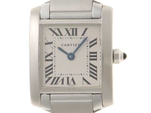 Cartier　カルティエ　W51008Q3　タンクフランセーズSM　ステンレススチール　クォーツ　レディース　腕時計　C