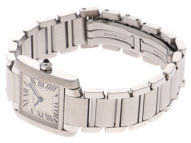 Cartier　カルティエ　W51008Q3　タンクフランセーズSM　ステンレススチール　クォーツ　レディース　腕時計　C