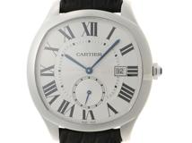 CARTIER カルティエ 腕時計 ドライブ ドゥ カルティエ WSNM0004 SS/クロコダイルベルト シルバー文字盤 自動巻き【472】TS