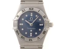 OMEGA オメガ 腕時計 コンステレーション ミニ 16PD シンディクロフォード1999本限定 1563.86 ステンレススティール ブルー文字盤 クオーツ【472】UH