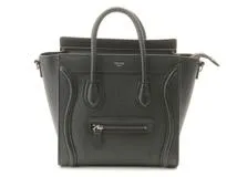 CELINE セリーヌ 2wayバッグ ラゲージ ナノショッパー ブラック