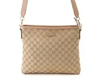 GUCCI　  　グッチ　  　GGショルダーバッグ　　 　388924　　　ベージュ/ピンクベージュ　　　キャンバスGG　　【436】　　2148103853593