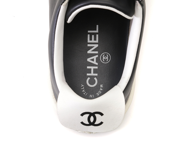 CHANEL シャネル ココマークスニーカー レディース37 ブラック
