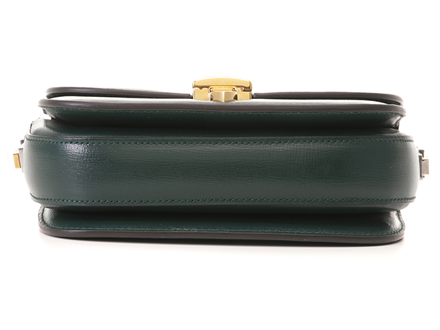 GUCCI グッチ シルヴィ ショルダーバッグ グリーン レザー 【432