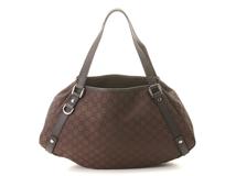GUCCI　　グッチ  　　GGキャンバス 　 　ダークブラウン 　　キャンバス/レザー 　　トートバッグ　　　293578　　　【471】IK　　2148103855306