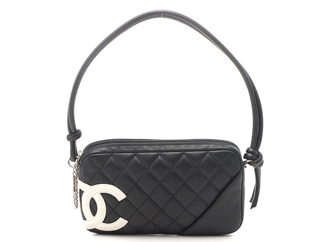 CHANEL シャネル カンボンラインアクセサリーポーチ ブラック