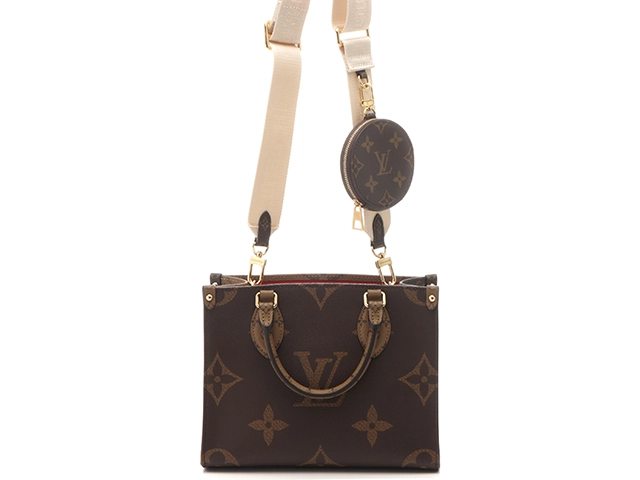 LOUIS VUITTON　ルイ・ヴィトン　バッグ　オンザゴーPM　モノグラム・ジャイアント・リバース　M46373　RFIDタグ【433】2143300231052