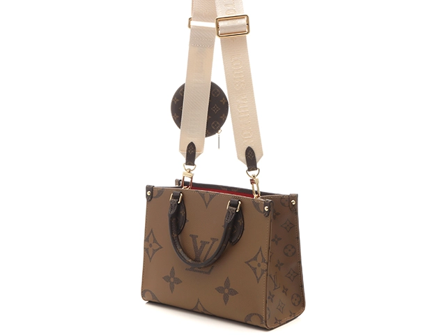 LOUIS VUITTON　ルイ・ヴィトン　バッグ　オンザゴーPM　モノグラム・ジャイアント・リバース　M46373　RFIDタグ【433】2143300231052