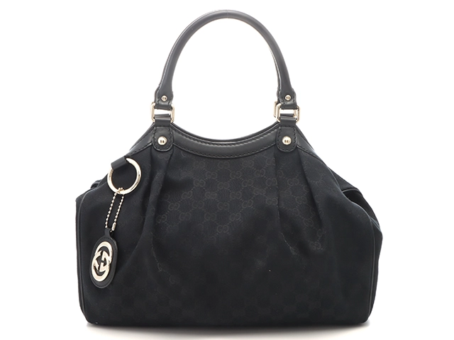 GUCCI グッチ スーキー GGハンドバッグ ブラック キャンバス