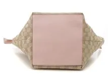 Gucci GGパターン ハンドバッグ ベージュ・ピンク GUCCI グッチ GGハンドバッグ ベージュ／ピンク キャンバス