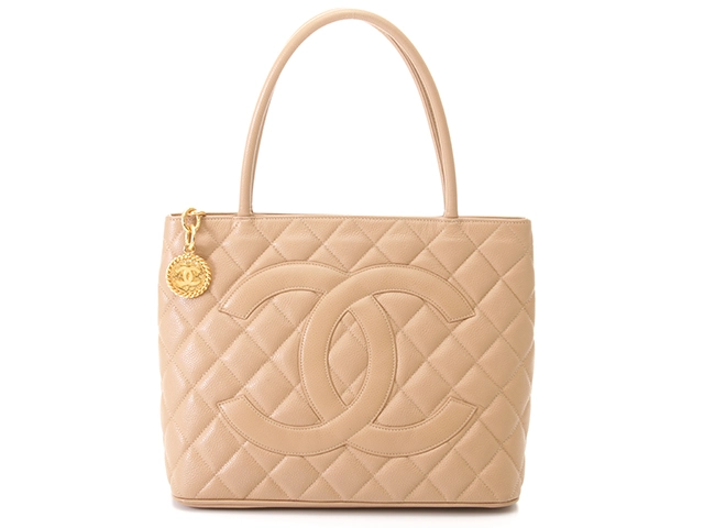 CHANEL シャネル トートバッグ 復刻トート ベージュ/ゴールド