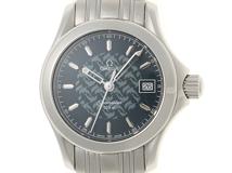 OMEGA　オメガ　シーマスター120　ジャックマイヨール1997　1000本限定　2580.80　ネイビー文字盤　SS　クオーツ　レディース時計　2148103857911【207】